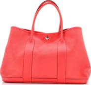 Pre-Owned Hermes Garden Party Tote Leather 36