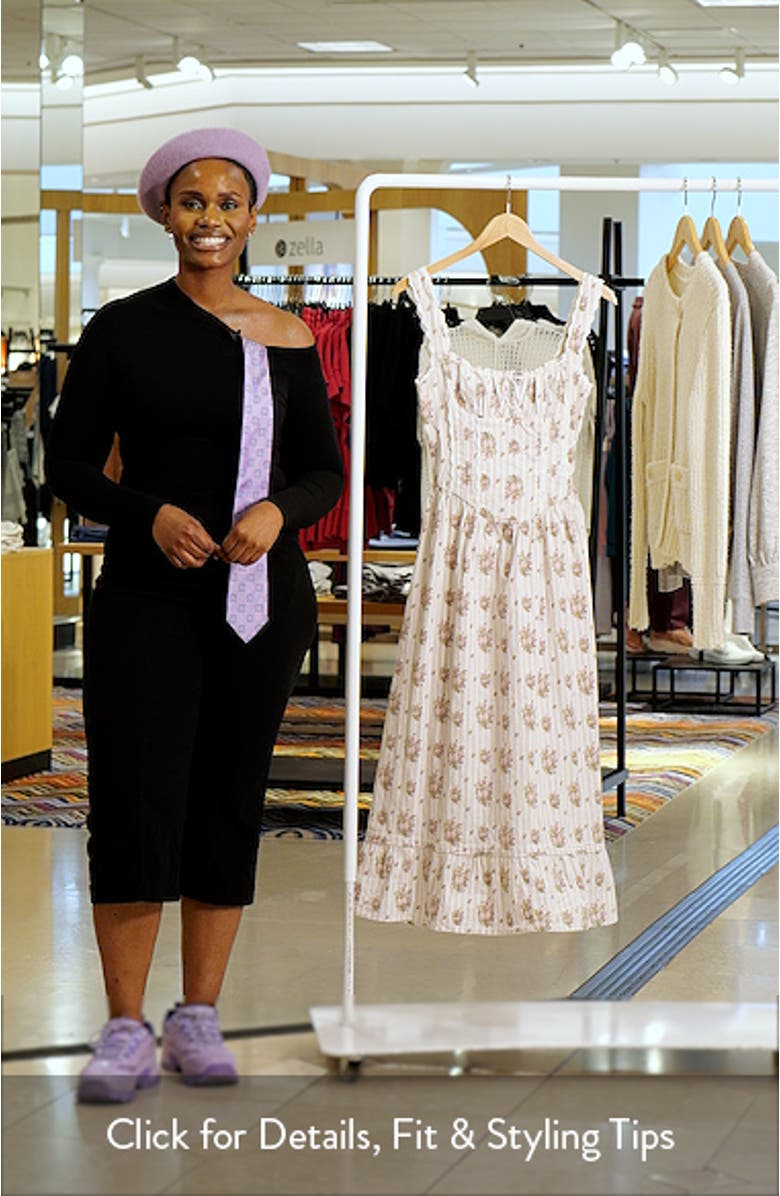 Gabriette Floral Tie Front Maxi Dress, sales video thumbnail