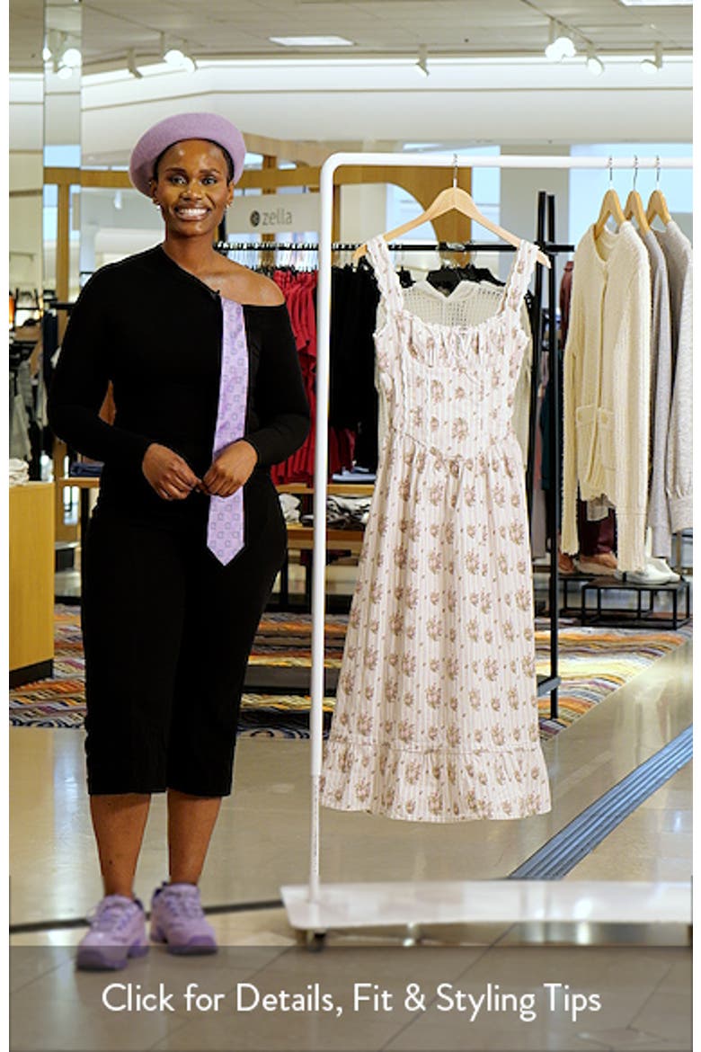Gabriette Floral Tie Front Maxi Dress video