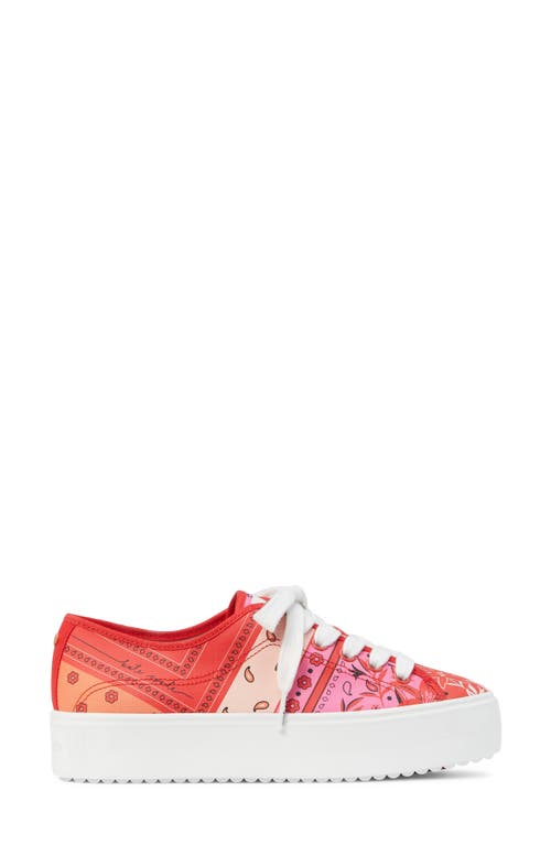 Kate Spade New York Serve Bandana Patchwork Platform Sneaker In Multi