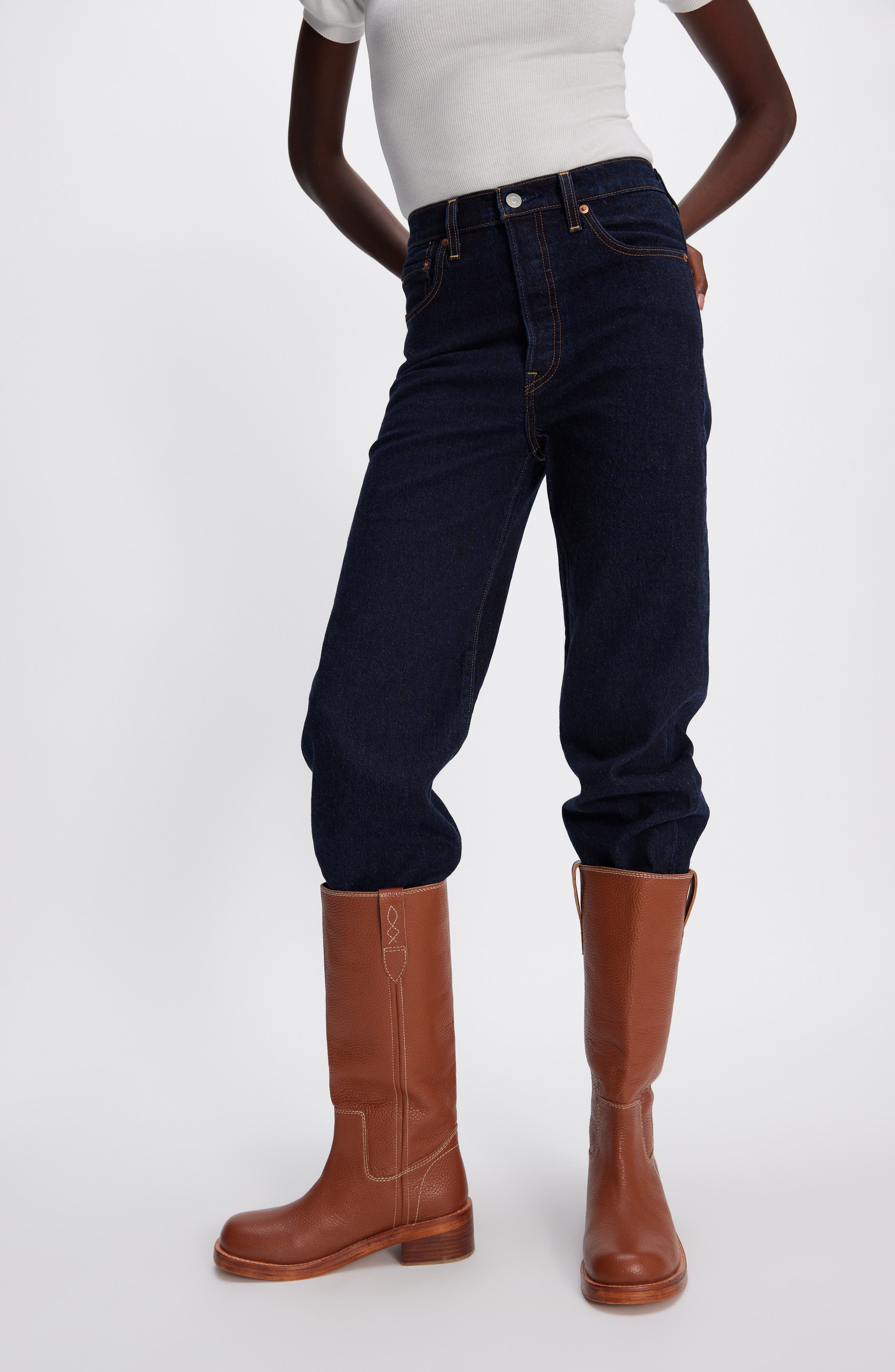 Free People Blaze Block Heel Boot, Alternate, color, Vintage Tan Leather