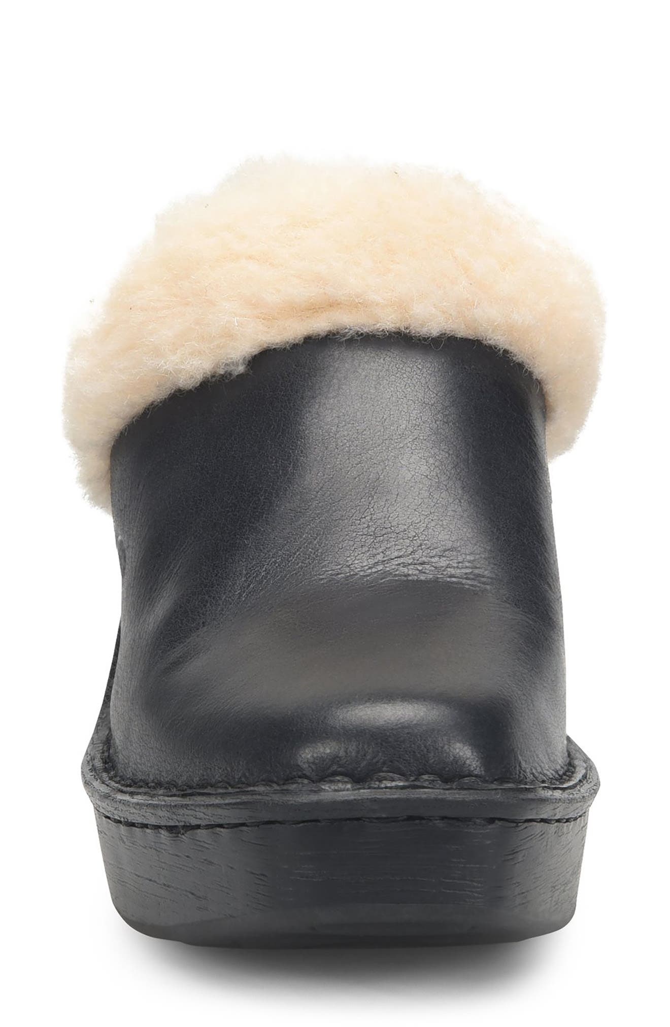 Børn Hope Genuine Shearling Trim Clog, Alternate, color, 