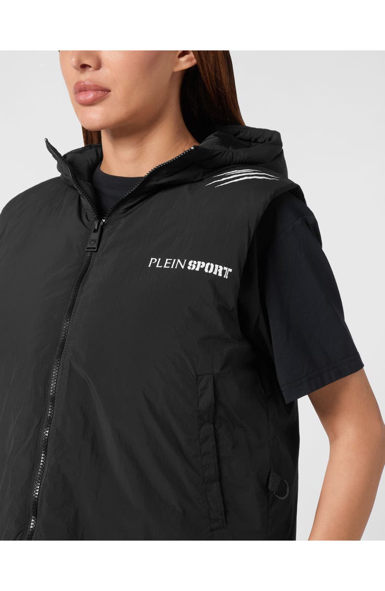 PLEIN SPORT Lightweight Padded Vest Scratch Women, Alternate, color, Black
