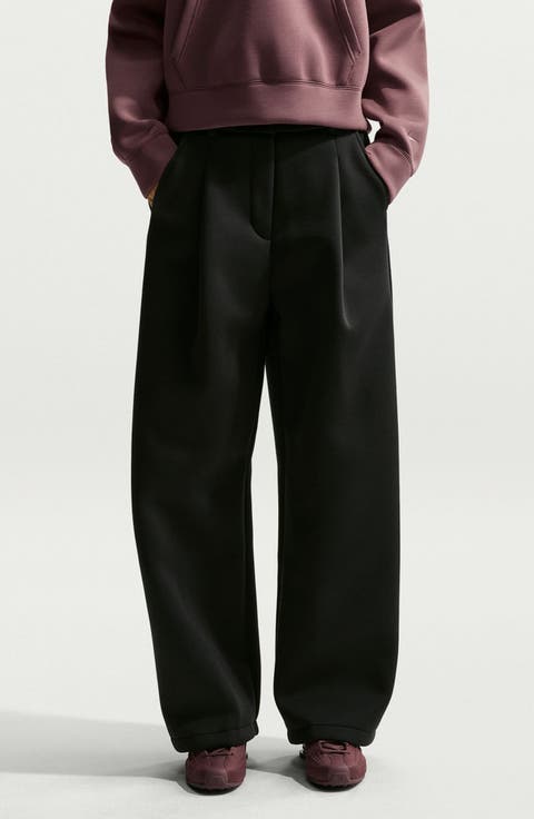 Pregame Fleece Pleated Wide Leg Pants