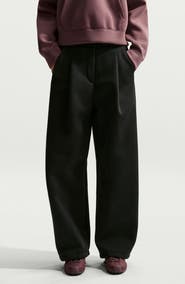 Nike Pregame Fleece Pleated Wide Leg Pants