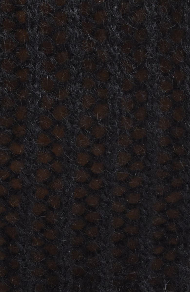 TOTEME Mohair & Wool Blend Tank Sweater Dress, Alternate, color, Black