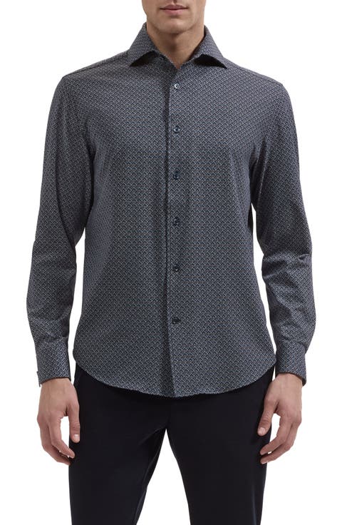 Devon OoohCotton® Print Button-Up Shirt