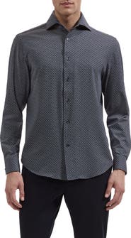 Bugatchi Devon OoohCotton® Print Button-Up Shirt