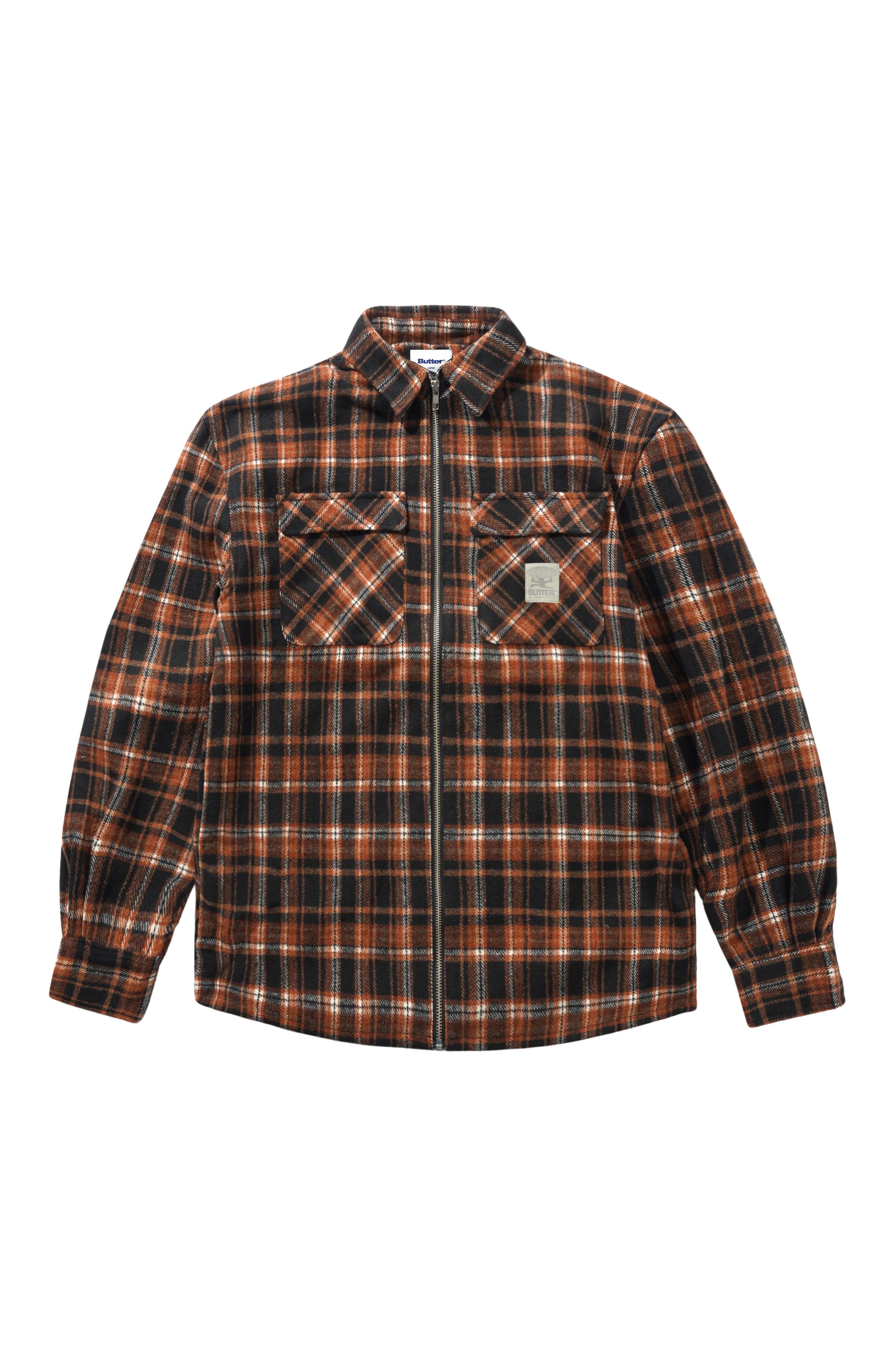 Butter Goods Woods Plaid Zip-Up Shirt Jacket