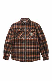 Butter Goods Woods Plaid Zip-Up Shirt Jacket