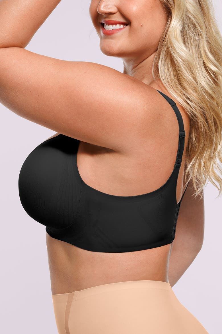 Seamless Wireless Comfort Bra, Alternate, color, Jet Black