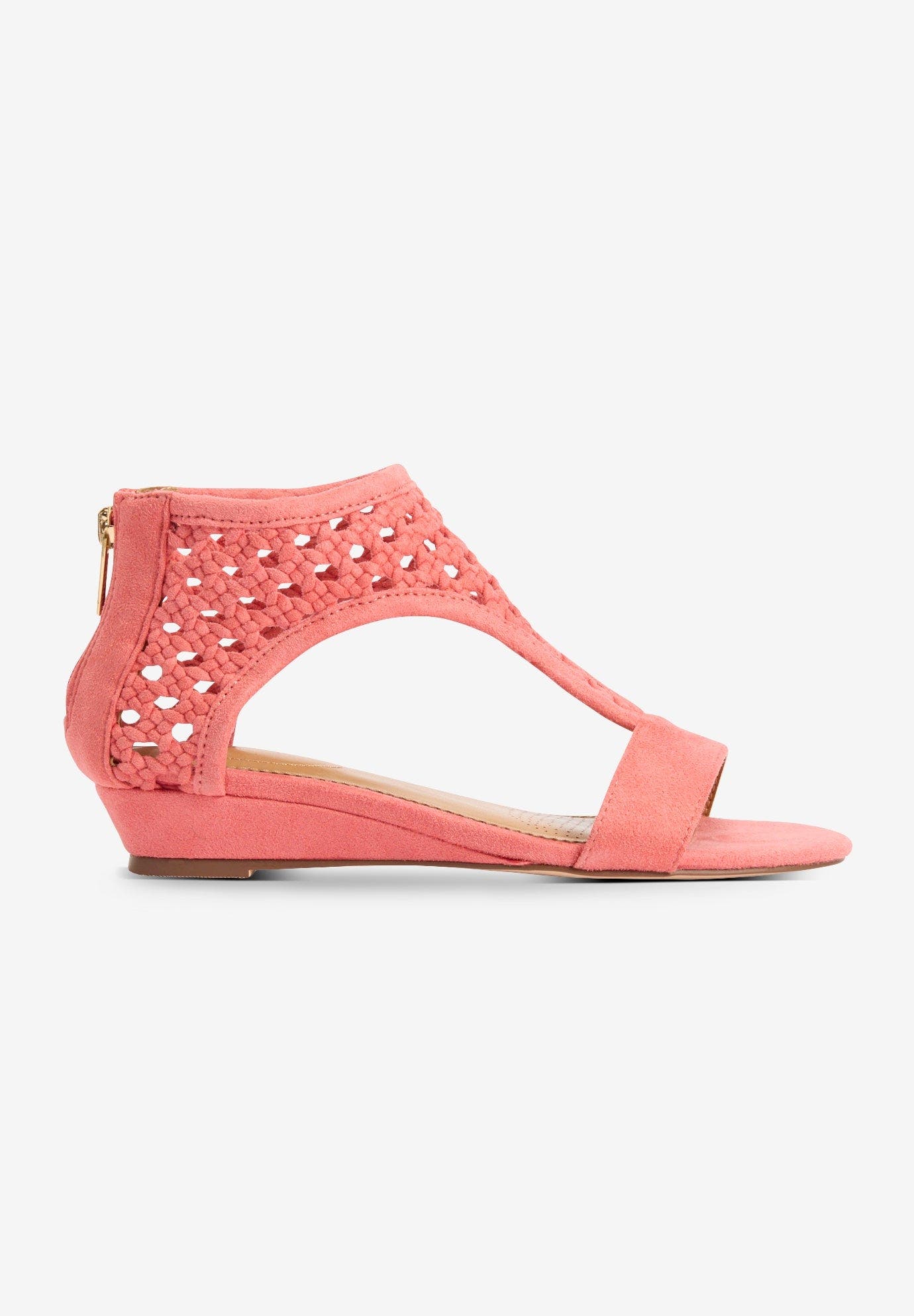 The Harper Sandal, Alternate, color, TEA ROSE