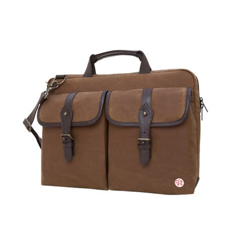 Waxed Knickerbocker Laptop Briefcase (15")