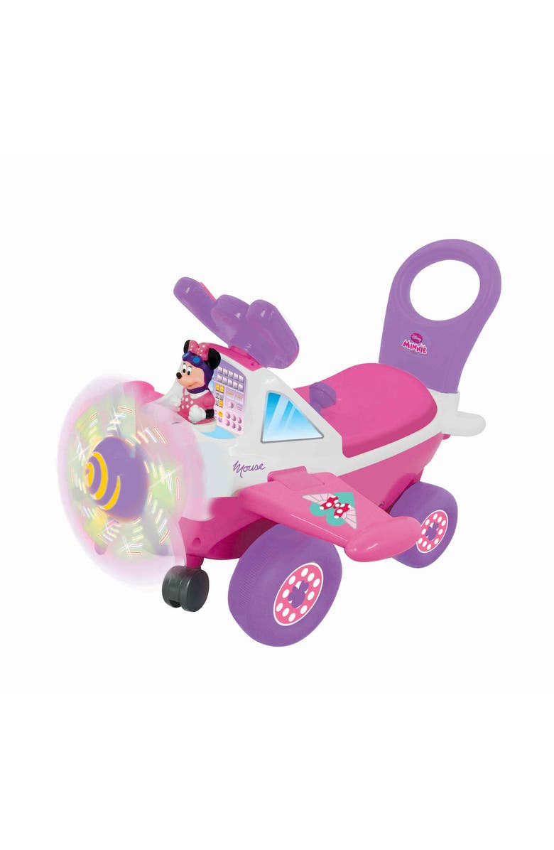 Kiddieland Disney Minnie Mouse Plane Activity Rideon, Alternate, color, Multicolored