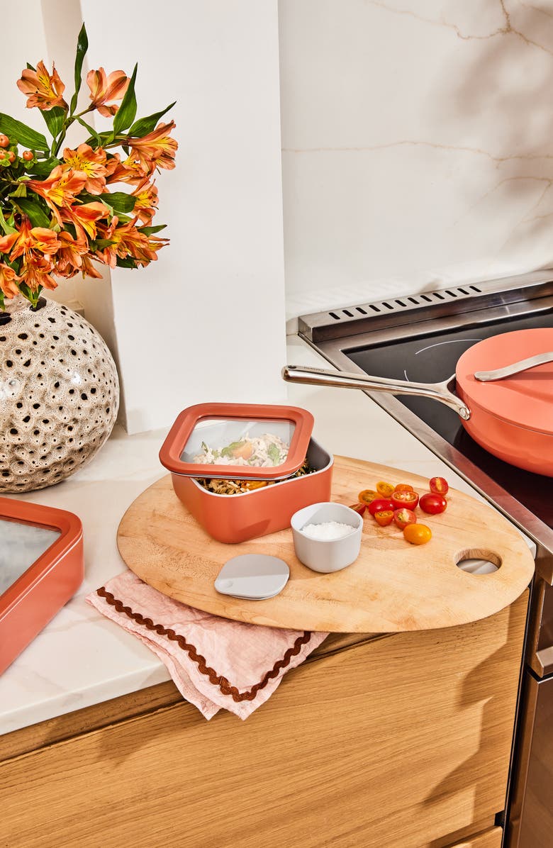 CARAWAY Dot 4-Pack Lidded Ramekins, Alternate, color, Gray