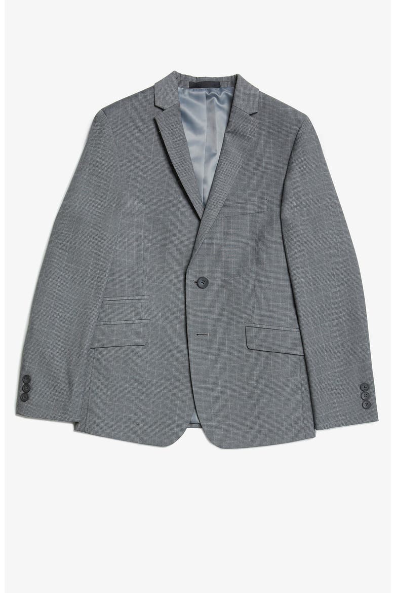 Kids' Grid Suit, Alternate, color, GREY