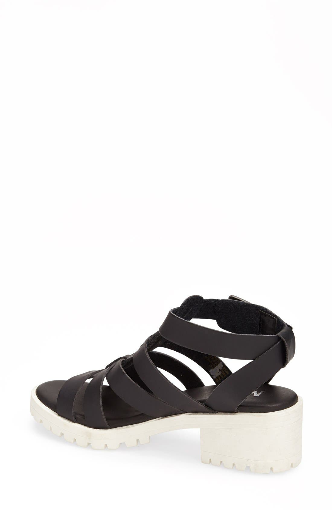 'Nadie' Sandal, Alternate, color, BLACK