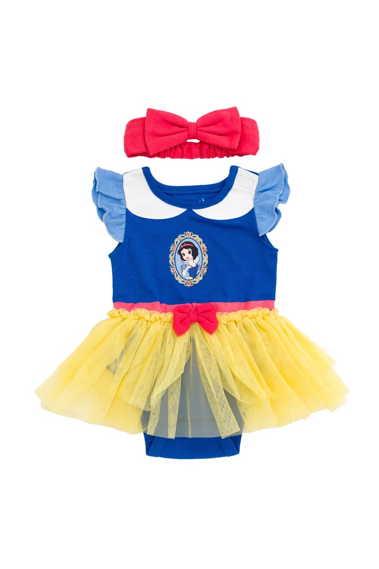 Princess Cosplay 2-Piece Tutu Bodysuit and Headband Set, Main, color, Royal Blue Snow White