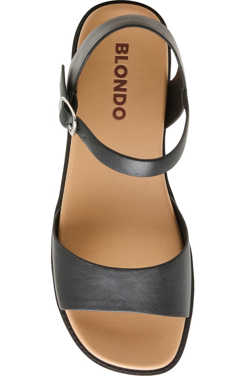 Blondo Roswell Water Resistant Platform Sandal, Alternate, color, Black Leather