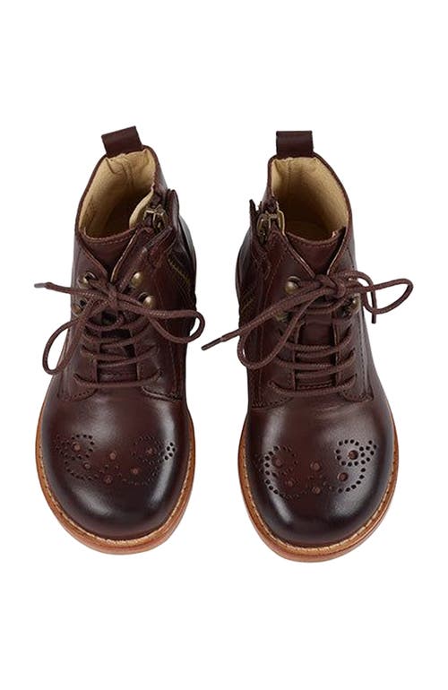 Young Soles Buster Kids Brogue Boot In Brown