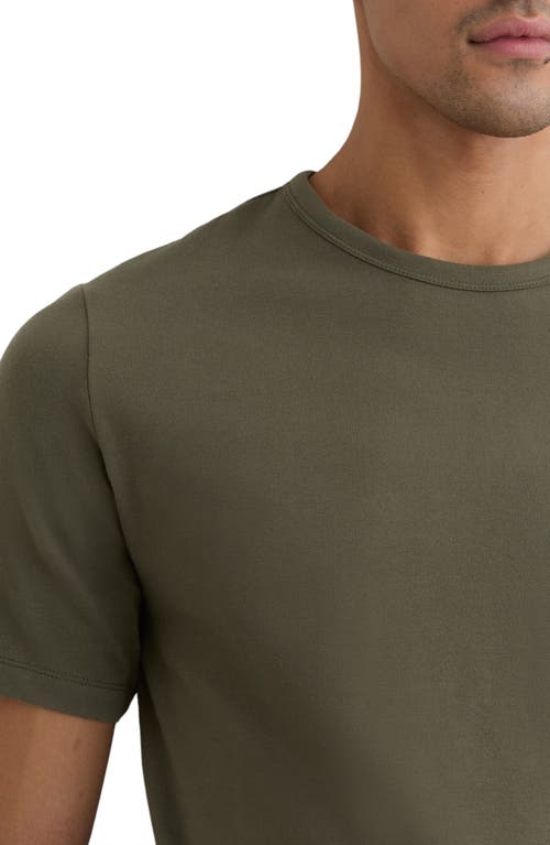 Reiss Joe Stretch Cotton T-shirt In Green