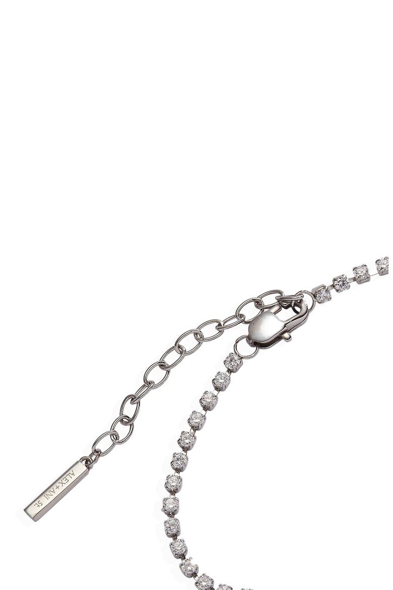 Love Tennis Bracelet, Alternate, color, Silver