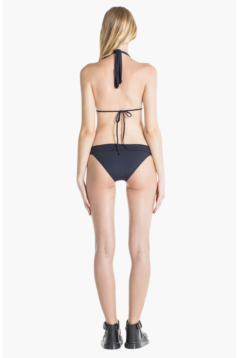Nina Halter Bikini Top with Pads, Alternate, color, Black