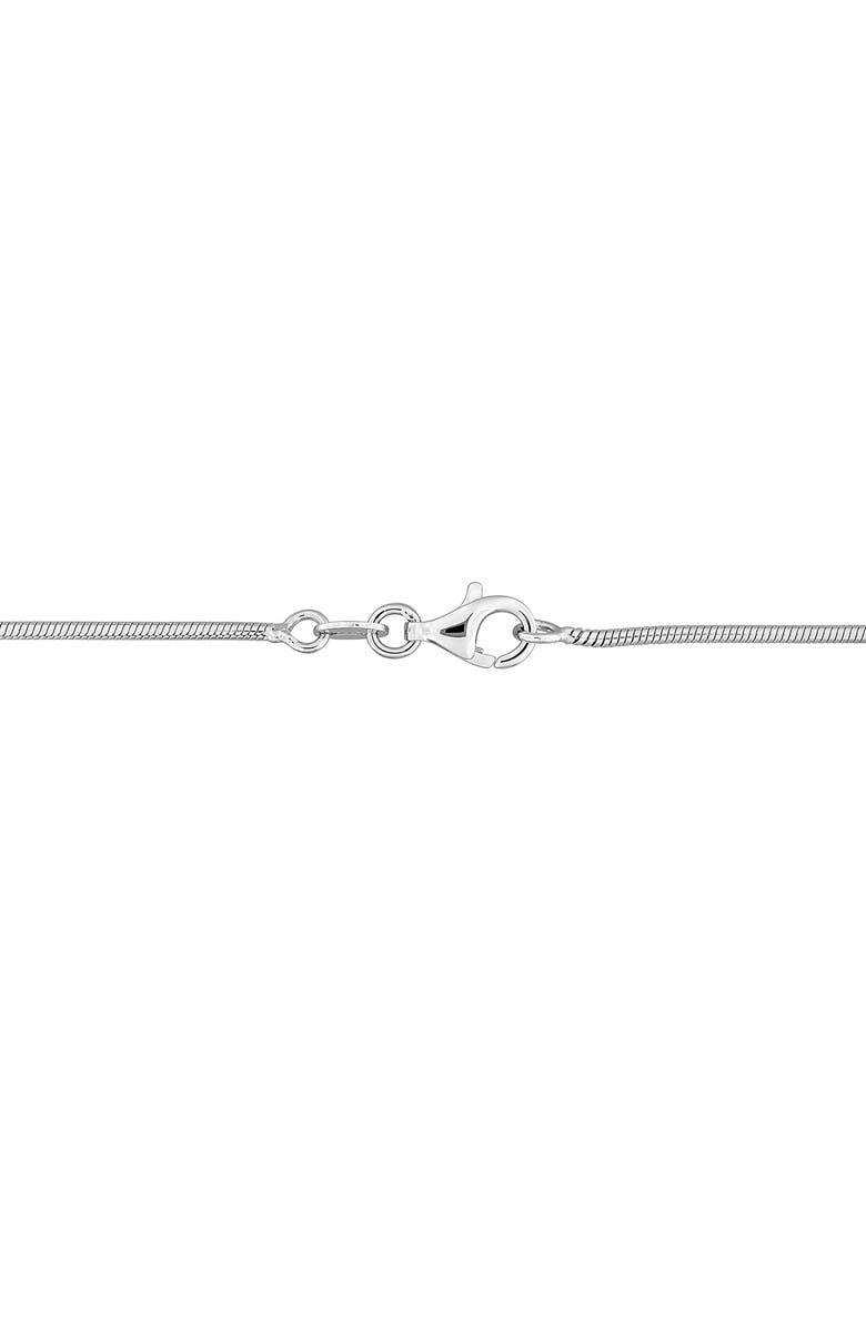 DELMAR Lab-Created White Sapphire Layered Tennis Necklace, Alternate, color,