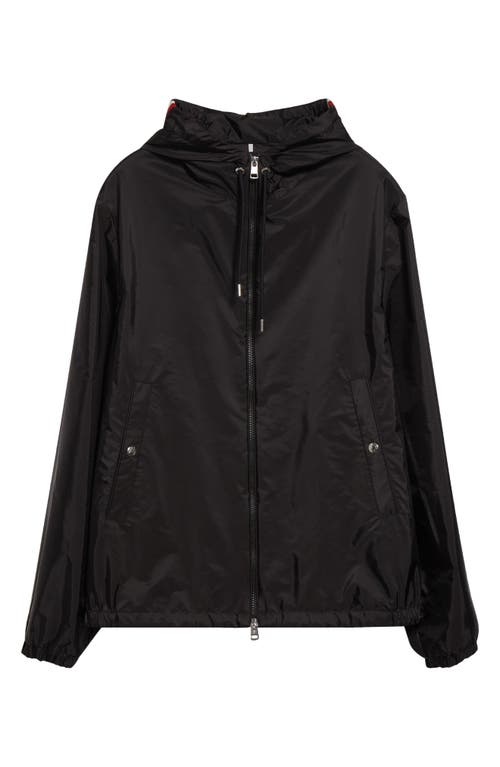 Moncler Grimpeurs Nylon Jacket W/ Hood In Black/black
