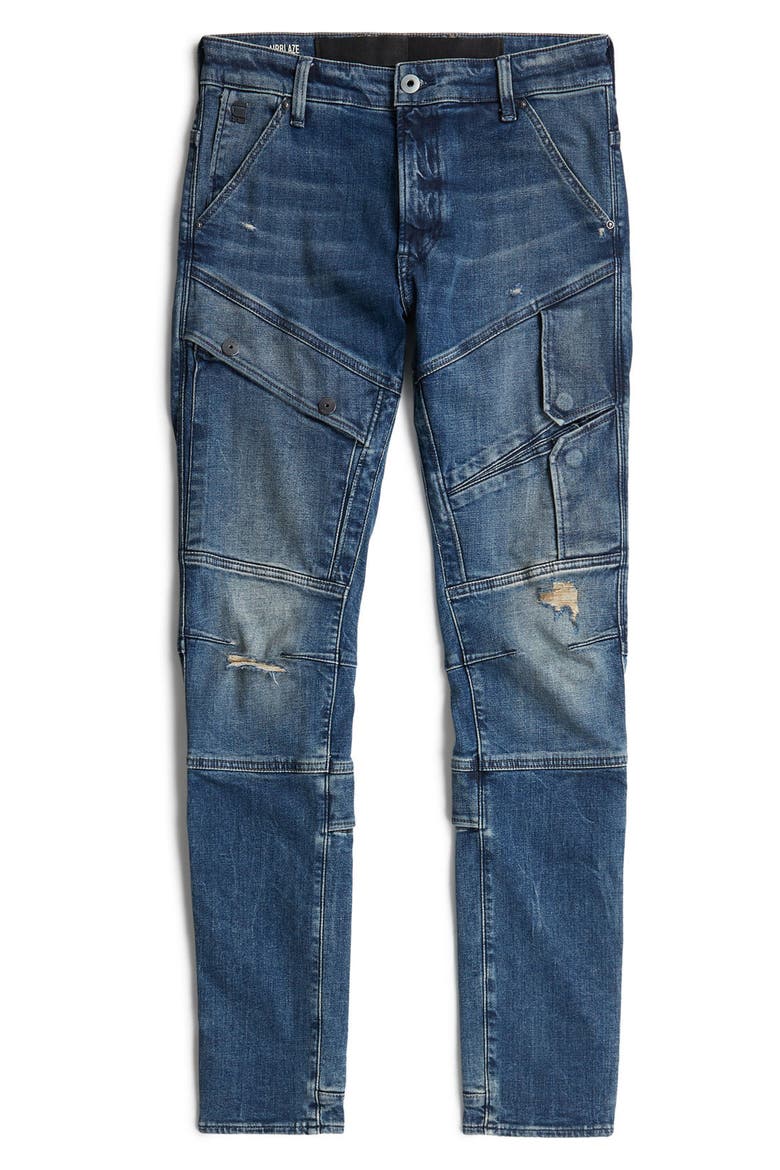 Airblaze 3D Skinny Jeans, Alternate, color, WORN IN MOUNTAIN DUSK