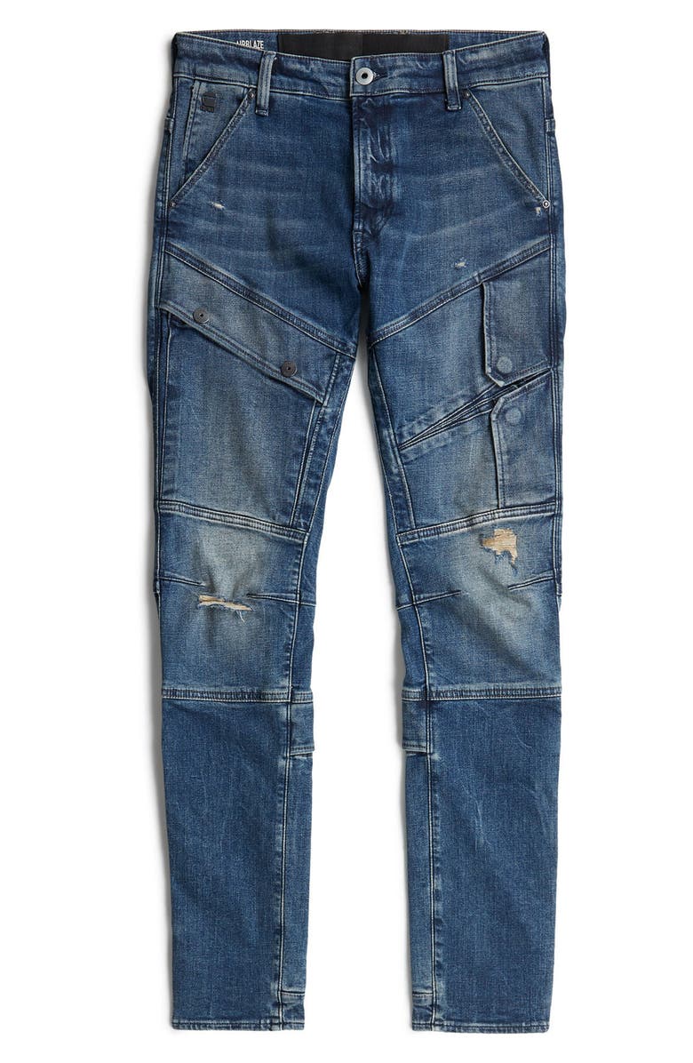 G-STAR Airblaze 3D Skinny Jeans, Alternate, color, Worn In Mountain Dusk