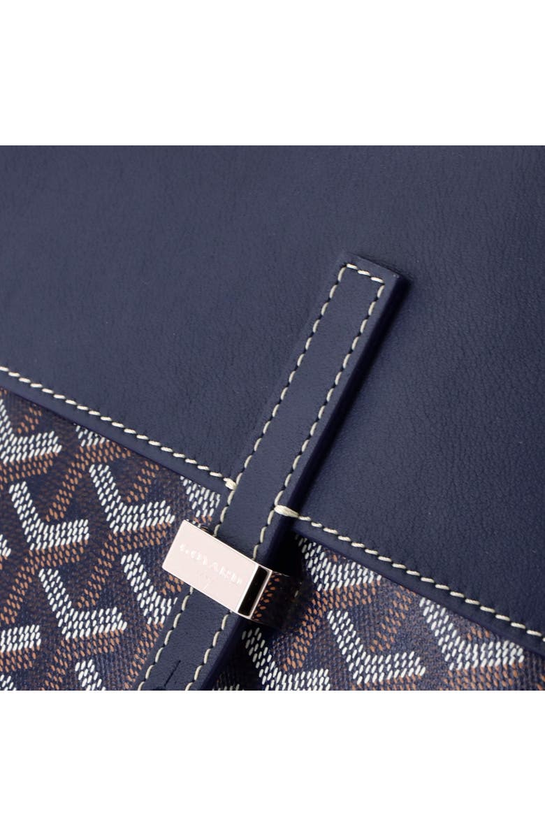 Pre-Owned Goyard Coursier Messenger Bag Coated Canvas and Leather, Alternate, color, Blue