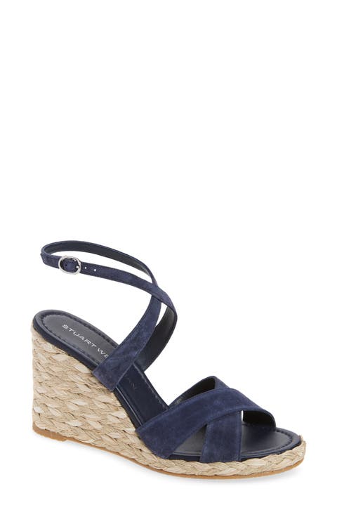Alyssa Ankle Strap Wedge Sandal (Women)