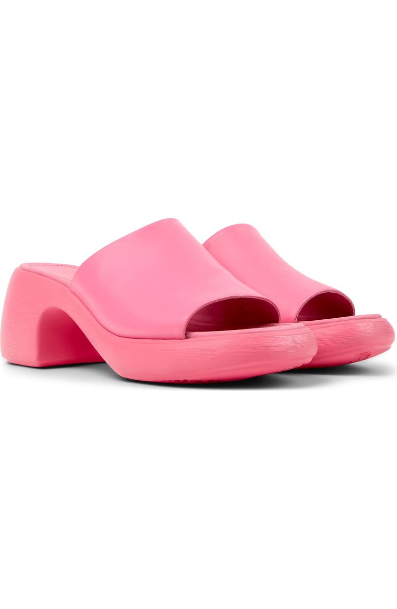 Camper Thelma Platform Slide Sandal, Main, color, Light/ Pastel Pink