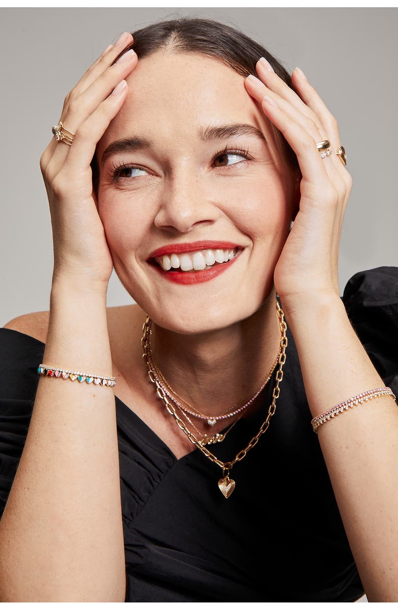 Adina Reyter Groovy Love Diamond Pendant Necklace, Alternate, color,