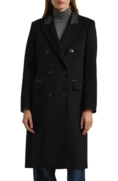 Ladies black tailored coat best sale