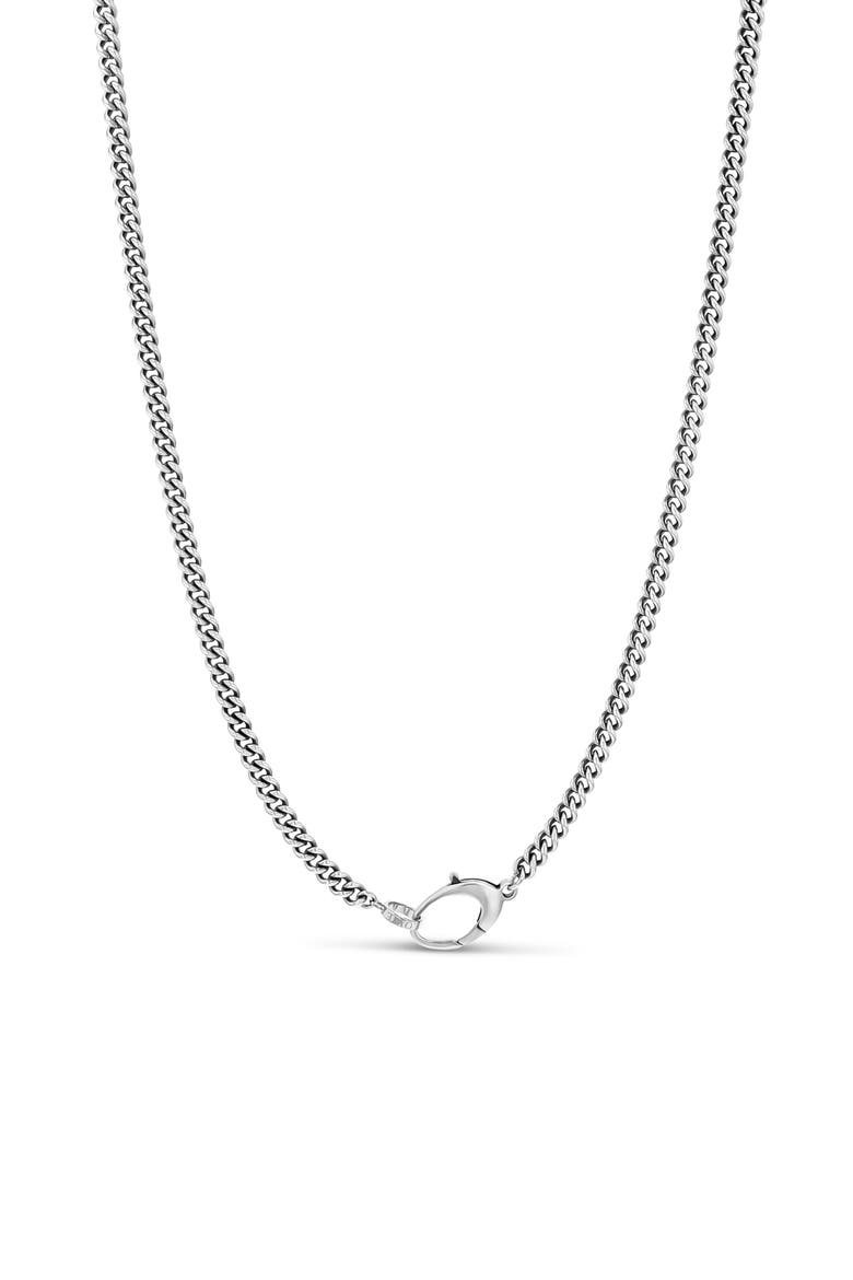 Mr Lowe Curb Chain Necklace, Alternate, color, Sterling Silver
