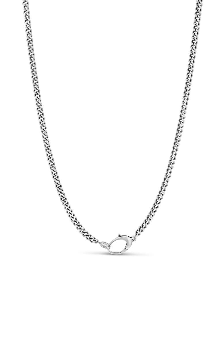 Mr Lowe by Sheryl Lowe Mr Lowe Curb Chain Necklace, Alternate, color, Sterling Silver