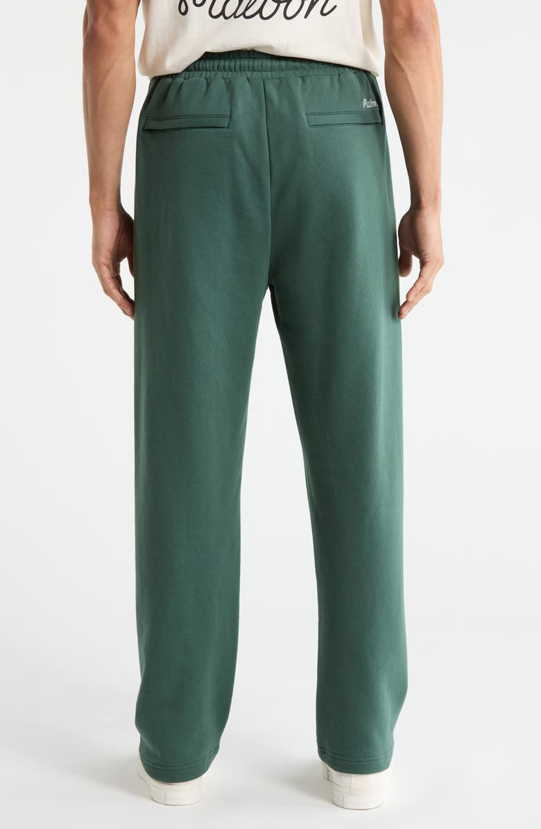 Malbon Golf Bon Script Embroidered Sweatpants, Alternate, color, Hunter Green