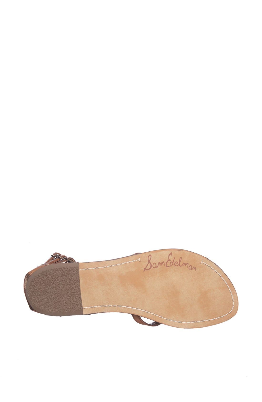 'Ginger' Sandal, Alternate, color, SADDLE LEATHER