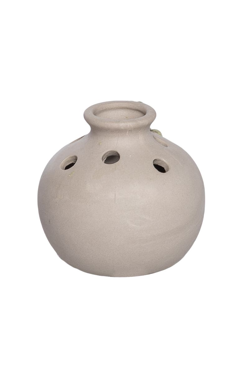 Transpac Ceramic Vase with Frog Small Multicolored for Floral Display and Home Decor, Alternate, color, Multicolored