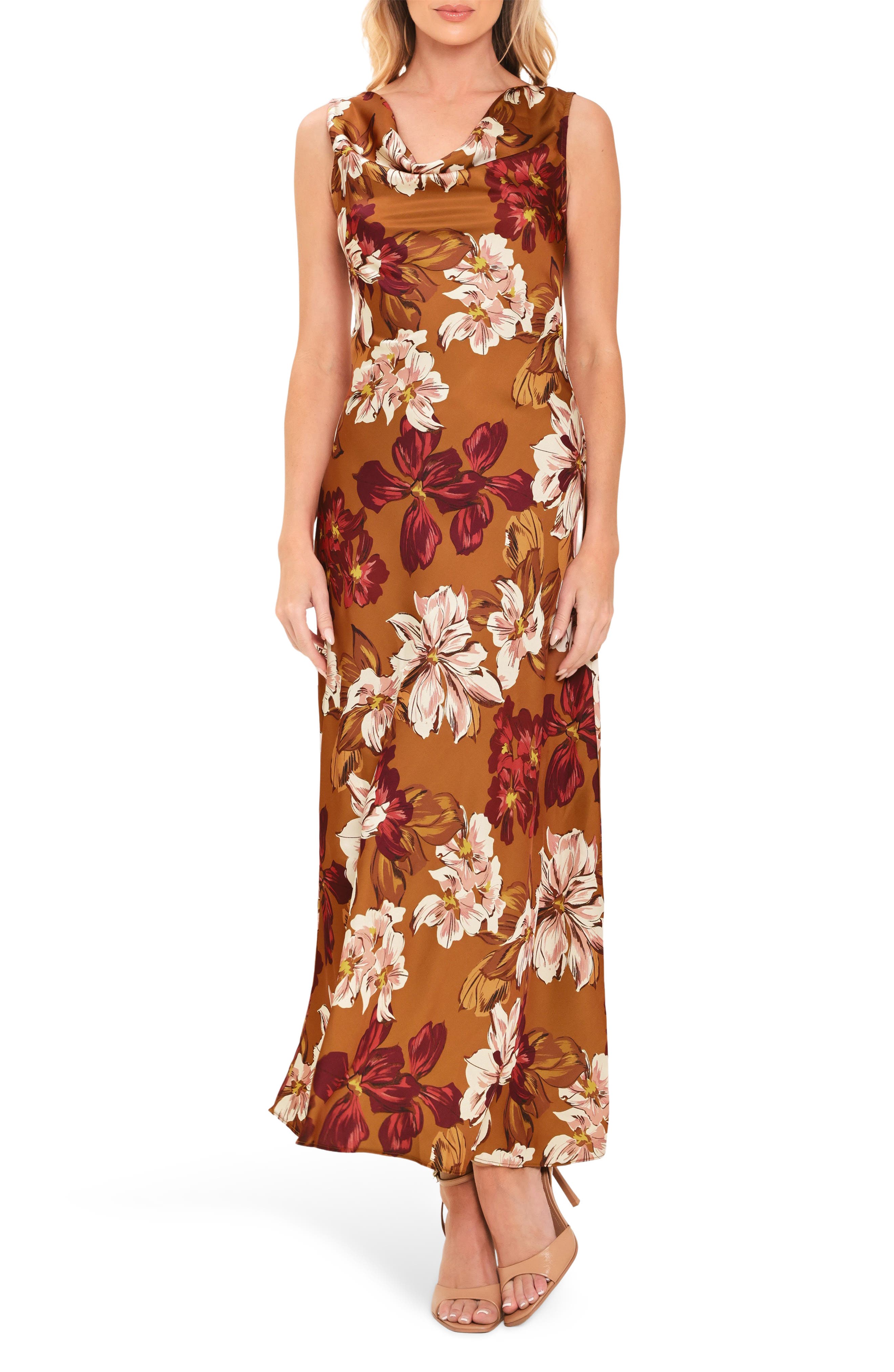 Cowl Neck Maxi Dress