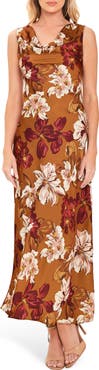 FLYING TOMATO Cowl Neck Maxi Dress