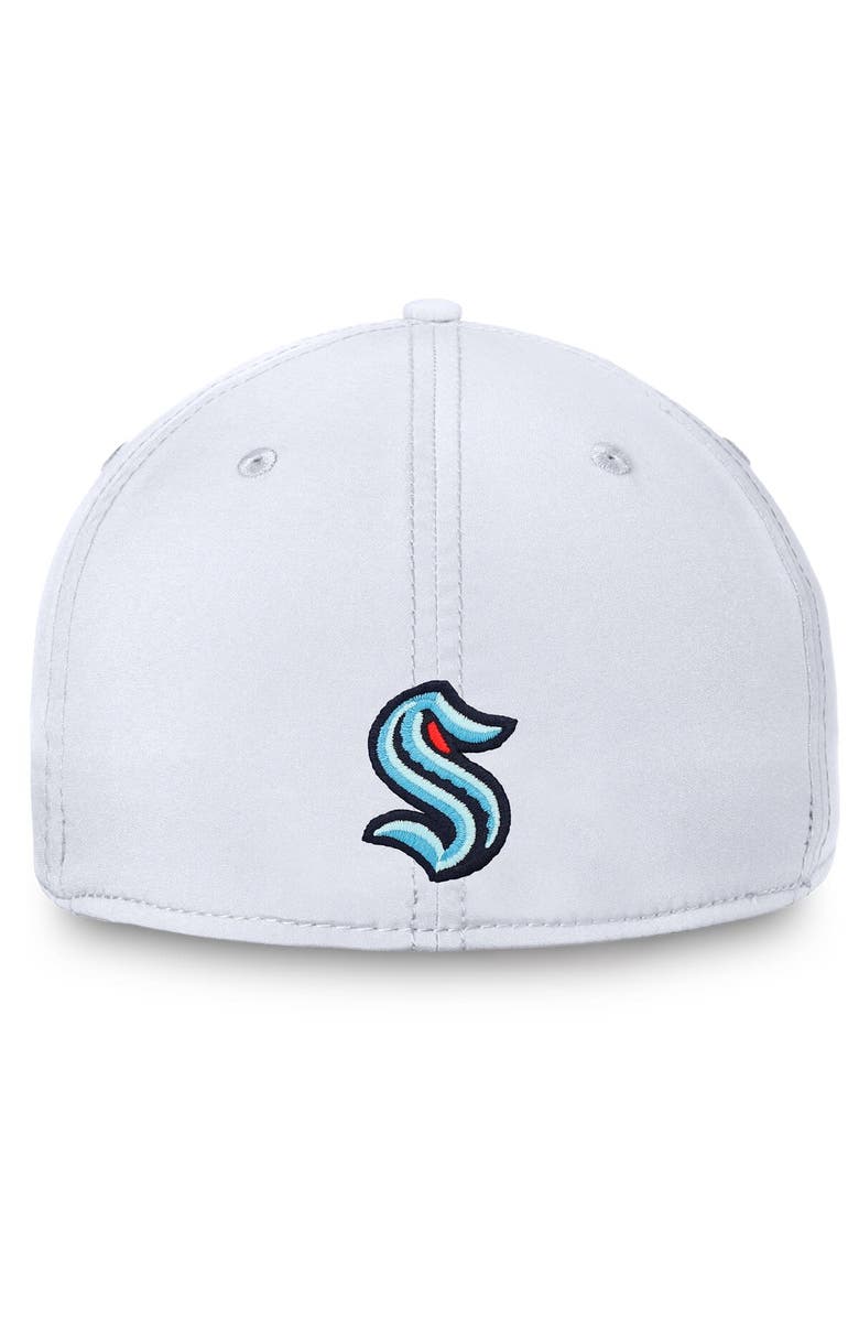 FANATICS Men's Fanatics Branded White Seattle Kraken Wordmark Flex Hat, Alternate, color, White