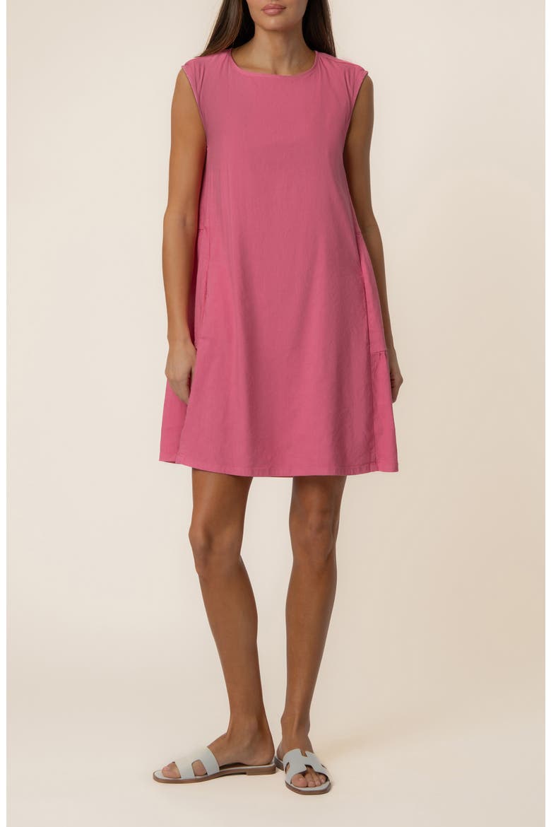 Alice Cap Sleeve Shift Dress, Main, color, LIPSTICK