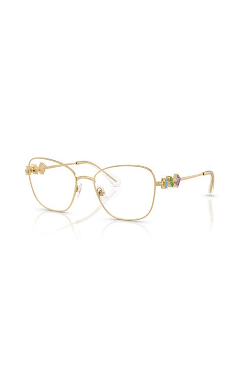 Swarovski 54mm Irregular Optical Glasses In Gold