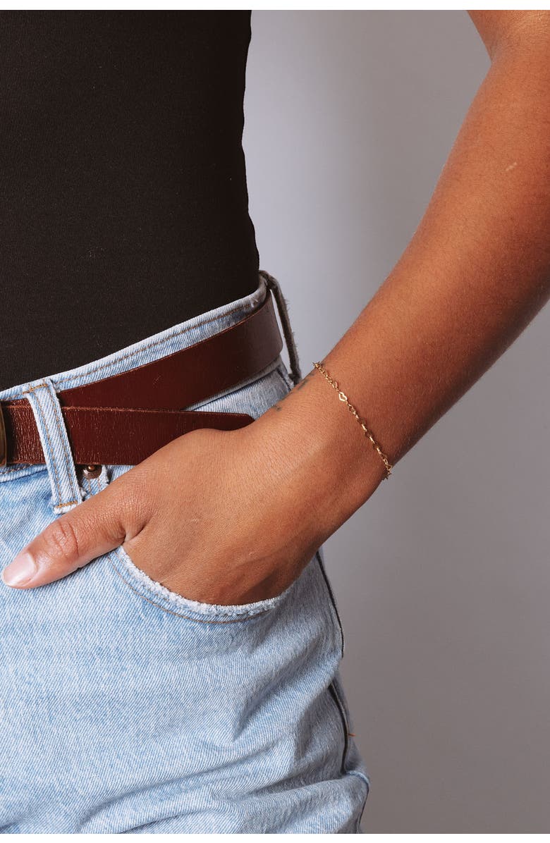 Set & Stones Mandy Heart Bracelet, Alternate, color, Gold