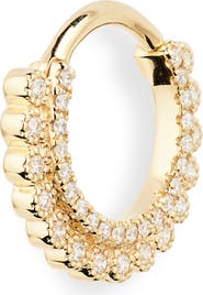 MARIA TASH Apsara Single Diamond Hoop Earring