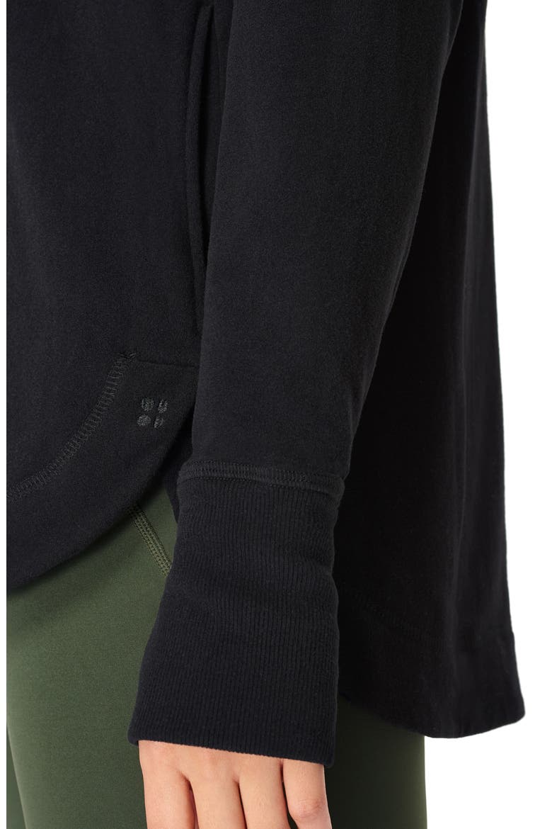 Escape Fleece Hoodie, Alternate, color, BLACK