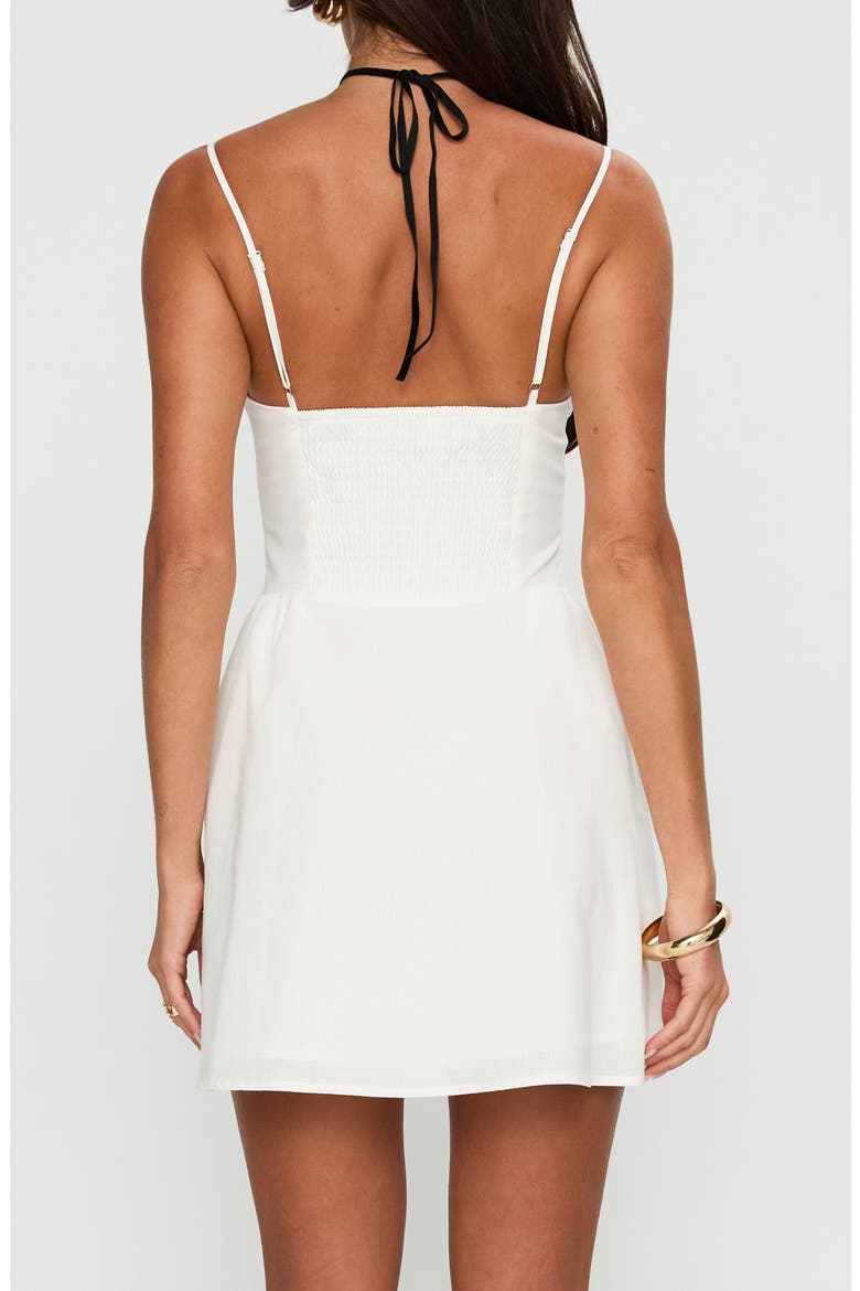 Toulouse Cotton Mini Sundress, Alternate, color, WHITE